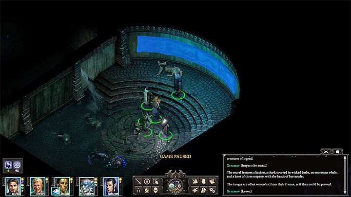 Zaliczeniem zagadki możesz zająć się po dotarciu do sali z malowidłem w północno-zachodniej części lochu (M39,8) - Pillars of Eternity 2: Zagadka z malowidłem w Cignath Mór - jak rozwiązać? - Pillars of Eternity 2 Deadfire - poradnik do gry