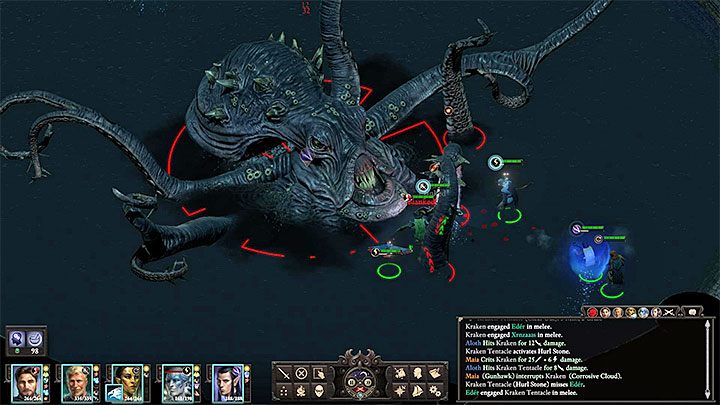 Kraken - To najpotężniejszy potwór z podwodnych ruin, którego można określić mianem bossa - Pillars of Eternity 2: Cignath Mór - mapa - Pillars of Eternity 2 Deadfire - poradnik do gry