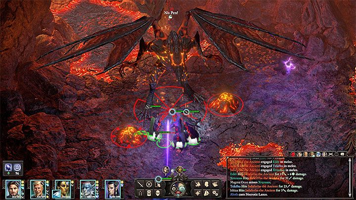 Jadaferla Starożytna (Jadaferlas the Ancient) - Potężną smoczycę można określić mianem bossa, gdyż jest ona bardzo wytrzymała i zadaje spore obrażenia (przede wszystkim w walce wręcz oraz od ognia) - Pillars of Eternity 2: Paszcza Popiołów - mapa - Pillars of Eternity 2 Deadfire - poradnik do gry