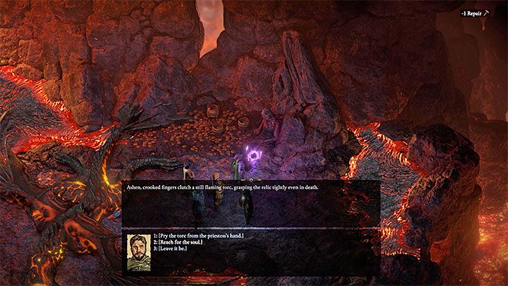 Niezależnie jak się zachowałeś w trakcie spotkania z Jadaferlas dotrzyj do pokazanej na obrazku drugiej duszy (M40,11) i koniecznie przeczytaj ją - Pillars of Eternity 2: Oczekuje w ogniu - solucja, opis przejścia - Pillars of Eternity 2 Deadfire - poradnik do gry