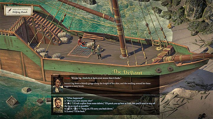 Quest ten otrzymasz tuż po zaliczeniu prologu i dotyczy on odnalezienia osób, które ocalały w katastrofie - Pillars of Eternity 2: Zadania poboczne - solucja, opis przejścia - Pillars of Eternity 2 Deadfire - poradnik do gry