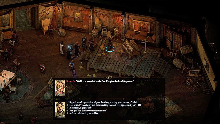 Benweth pojawi się w pomieszczeniu po tym jak dostarczysz Mirke drugi składnik, czyli gulasz - Pillars of Eternity 2: Porachunki z piratem - solucja, opis przejścia - Pillars of Eternity 2 Deadfire - poradnik do gry