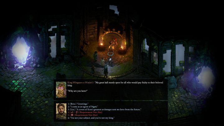 Król Wingaur o Waturi I znajduje się na końcu pomieszczenia - wystarczy, że będziesz szedł ciągle prosto - Pillars of Eternity 2 Beast of Winter: Zatopione Królestwo - solucja - Pillars of Eternity 2 Deadfire - poradnik do gry