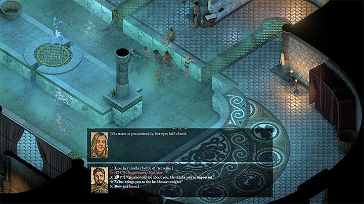 Osoby, które możesz przepytać, przebywają na parterze łaźni - Pillars of Eternity 2: Pozostałe zadania poboczne - solucja, opis przejścia - Pillars of Eternity 2 Deadfire - poradnik do gry