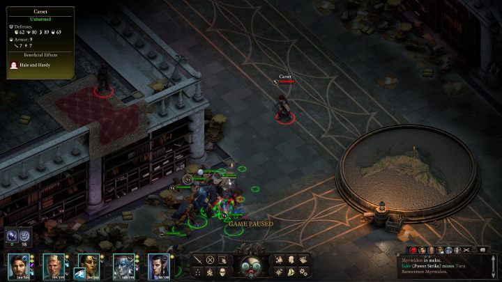 Po wejściu do Obserwatorium Bekarny (M42) kieruj się korytarzem prosto - szybko trafisz na grupę najemników - Pillars of Eternity 2: Badania Bekarny - solucja, opis przejścia - Pillars of Eternity 2 Deadfire - poradnik do gry