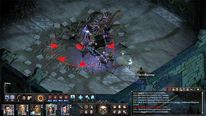 Po wkroczeniu do świątyni Ondry pojawi się olbrzymi jaskiniowy czerw - Pillars of Eternity 2: Pieśń okaryny - solucja, opis przejścia - Pillars of Eternity 2 Deadfire - poradnik do gry