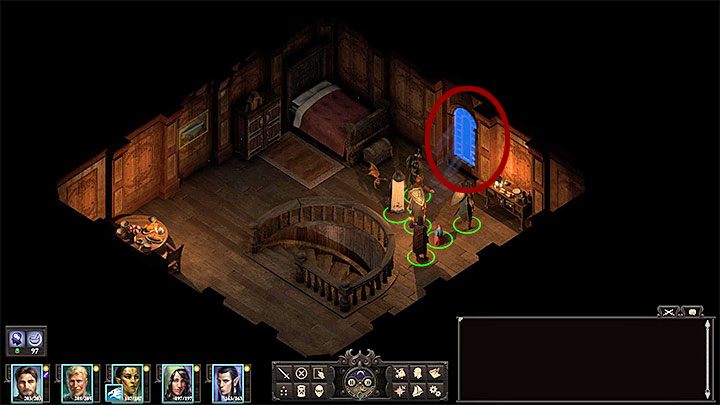 Ostatnia trzecia metoda jest najlepiej ukryta i dotyczy ona rozwieszenia liny na piętrze Posępnego Kredensu (M15,4) - Pillars of Eternity 2: Posiadłość Arkemyra w Neketace - jak wejść? - Pillars of Eternity 2 Deadfire - poradnik do gry
