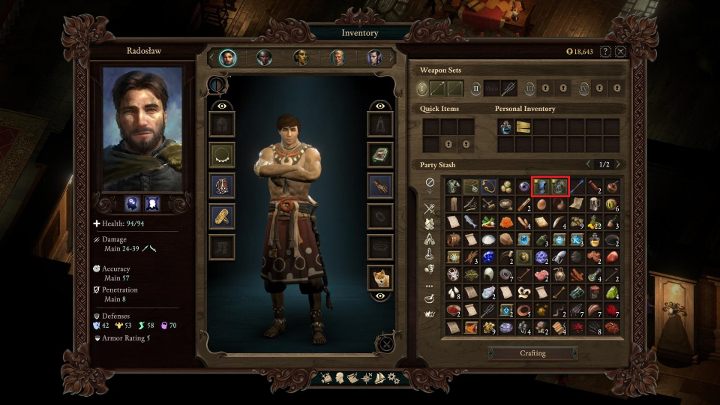 Zaklinać możesz wszystkie unikalne bronie, zbroje oraz tarcze - czyli te, które w ekwipunku mają złote obramowanie - Pillars of Eternity 2: Rzemiosło, crafting, zaklinanie przedmiotów - Pillars of Eternity 2 Deadfire - poradnik do gry