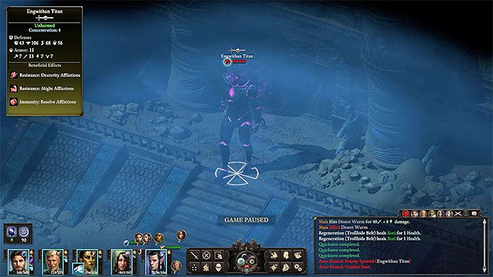 Engwitański tytan (Engwithan Titan) (powyższy obrazek) - To najsilniejszy potwór (boss) z całej wyspy Poko Kohara - Pillars of Eternity 2: Ruiny Poko Kohary - mapa - Pillars of Eternity 2 Deadfire - poradnik do gry