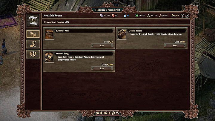 Za stałymi miejscami do odpoczynku rozglądaj się podczas odwiedzania wiosek, miast czy obozowisk - Pillars of Eternity 2: Odpoczynek - jak i gdzie? - Pillars of Eternity 2 Deadfire - poradnik do gry