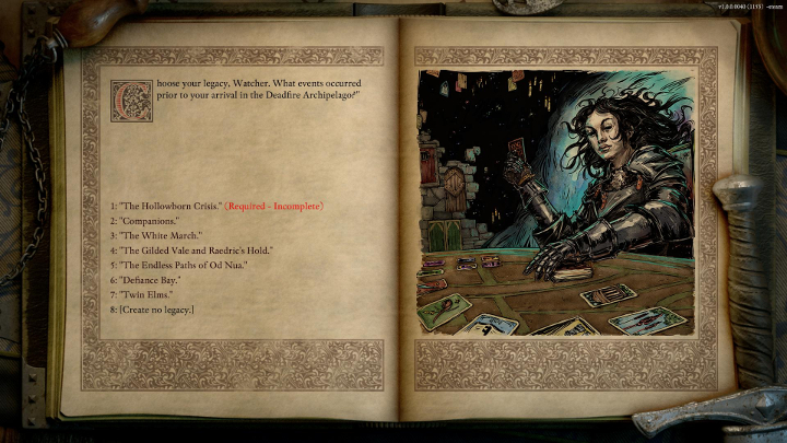 Rozbudowany kreator tekstowy pozwoli ci szybko podjąć najważniejsze wybory z pierwszej części gry. - Pillars of Eternity 2: Zapis (save) z Pillars of Eternity 1 - jak importować? - Pillars of Eternity 2 Deadfire - poradnik do gry