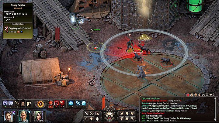 Zbliż się do dużej klatki znajdującej się w centralnej części Engwitańskich wykopalisk (M8,4) - Pillars of Eternity 2: Los rozbitka - solucja, opis przejścia - Pillars of Eternity 2 Deadfire - poradnik do gry