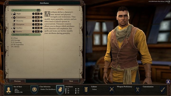 Wysoki poziom atrybutów odblokowuje unikalne możliwości dialogowe i tworzy ciekawe scenariusze - Pillars of Eternity 2: Tworzenie postaci - płeć, rasa, klasa, atrybuty, zawód - Pillars of Eternity 2 Deadfire - poradnik do gry