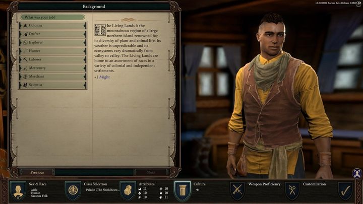 Pochodzenie - Pillars of Eternity 2: Tworzenie postaci - płeć, rasa, klasa, atrybuty, zawód - Pillars of Eternity 2 Deadfire - poradnik do gry