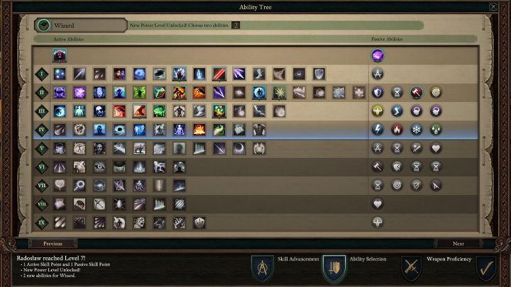 Poziomy siły odkrywają nowy szereg z nowym zestawem zaklęć i zdolności. - Pillars of Eternity 2: Awansowanie na wyższe poziomy doświadczenia - Pillars of Eternity 2 Deadfire - poradnik do gry