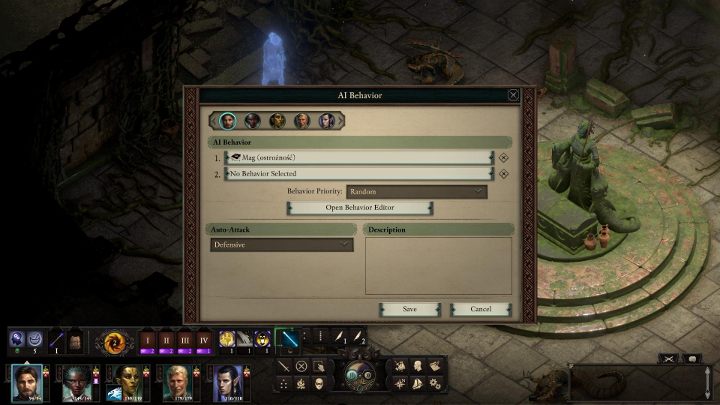 Sztuczna inteligencja (SI) drużyny - gra umożliwia dopasowanie działań twoich towarzyszy do określonych warunków - Pillars of Eternity 2: Walka - Pillars of Eternity 2 Deadfire - poradnik do gry