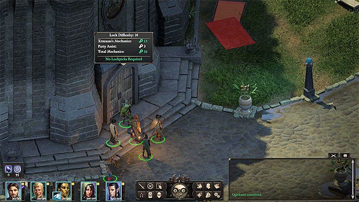 Pierwsza metoda jest najbardziej oczywista i zakłada otwarcie głównych drzwi posiadłości (M15,3) - Pillars of Eternity 2: Skarbiec arcymaga - solucja, opis przejścia - Pillars of Eternity 2 Deadfire - poradnik do gry