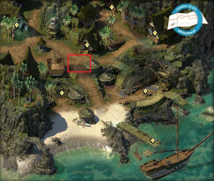 Harama znajduje się na Tikawarze (M27) w miejscu zaznaczonym na powyższym obrazku - Pillars of Eternity 2: Zew kuriera, zadanie Mai - solucja, opis przejścia - Pillars of Eternity 2 Deadfire - poradnik do gry