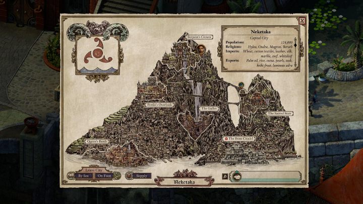 Po dostarczeniu dwóch listów, Maia musi wrócić do Mosiężnej Cytadeli (M13) w Neketace, aby zdać raport z misji - Pillars of Eternity 2: Zew kuriera, zadanie Mai - solucja, opis przejścia - Pillars of Eternity 2 Deadfire - poradnik do gry