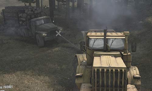 Drugi sposób działania wyciągarki, to domyślny tryb kierowcy - MudRunner: Pojazd się zakopał - co robić? - MudRunner - poradnik do gry