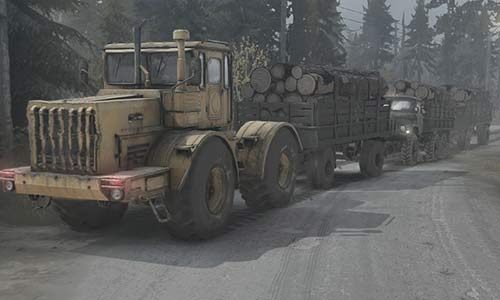 W wielu miejscach na mapie są punkty, z których można pobrać i manualnie załadować belki drewna - MudRunner: Transport drewna - efektywny sposób - MudRunner - poradnik do gry