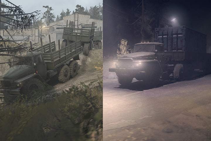 Przyczepy lepiej sprawdzają się w trudnych warunkach. Naczepy przewożą duże ładunki, ale potrzebują łatwiejszego terenu. - MudRunner: Przyczepy czy naczepy - co wybrać? - MudRunner - poradnik do gry