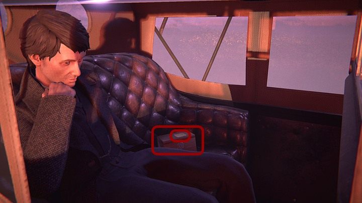Jako jadący powozem David zabierz karteczkę leżącą na puzderku (list od ojca), stojącym na siedzeniu obok - Prolog | Solucja Black Mirror - Black Mirror - solucja, poradnik