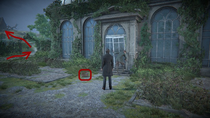 Po drodze Davida zagadnie montujący drzwi w szklarni Rory - Odszukaj grób z obrazu | Solucja Black Mirror - Black Mirror - solucja, poradnik