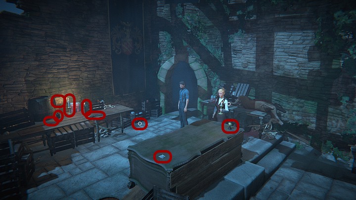 Kiedy zostaniecie sami z Leah, rozejrzyj się po tym mrocznym miejscu - Zbadaj stare skrzydło zamku | Solucja Black Mirror - Black Mirror - solucja, poradnik