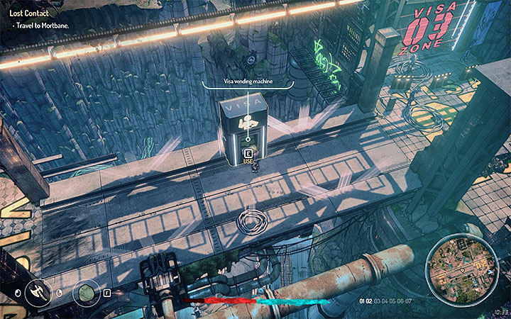 Pigułkę możesz zakupić z jednego z automatów umieszczonych obok punktów kontrolnych strefy 3 - Jak zdobyć lepsze wizy w Seven w Seven The Days Long Gone? - Seven The Days Long Gone - poradnik do gry