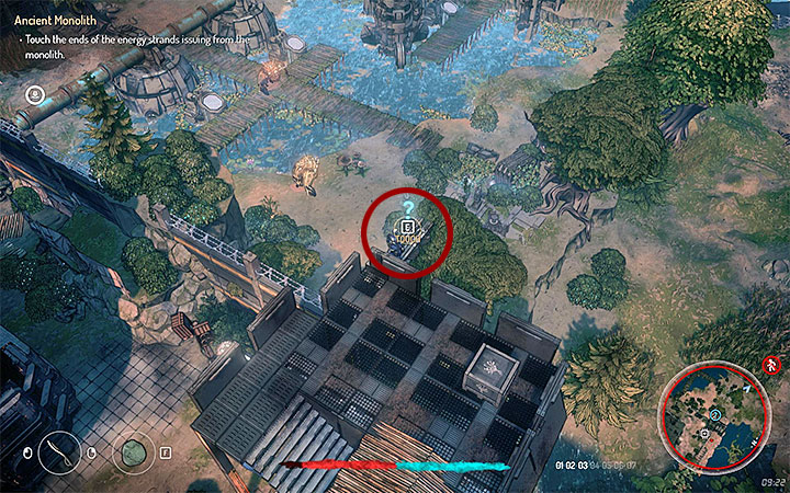 Starożytny monolit jest na północny-zachód od Osady Lewmer i o znalezieniu się w pobliżu niego poinformuje Cię Artanak - Zadania strefy 2 (Wiza 02) | Seven The Days Long Gone - Seven The Days Long Gone - poradnik do gry