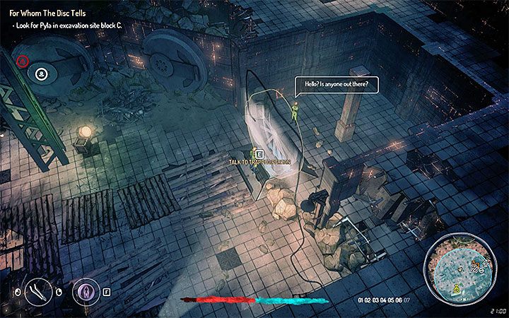 Po wkroczeniu na teren wykopalisk musisz dotrzeć do bloku C (samodzielnie ustal miejsce pobytu Pyli lub pogadaj z robotnikiem Seokiem) - Zadania strefy 4 (Wiza 04) | Zadania poboczne | Seven The Days Long Gone - Seven The Days Long Gone - poradnik do gry