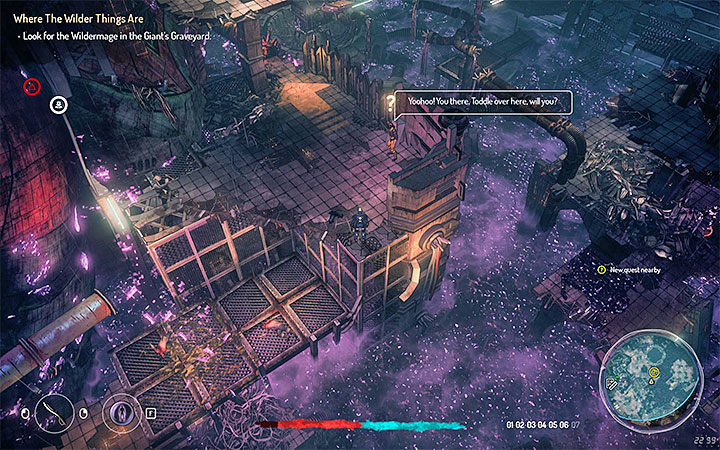 W celu rozpoczęcia tego questu w trakcie spotkania z dzikim magiem w zadaniu Gdy robi się dziko (Cmentarzysko Gigantów w sektorze 7 - obrazek) musisz obiecać pomóc mu w eksperymencie - Kontrakty technomagów | Zadania poboczne | Seven The Days Long Gone - Seven The Days Long Gone - poradnik do gry