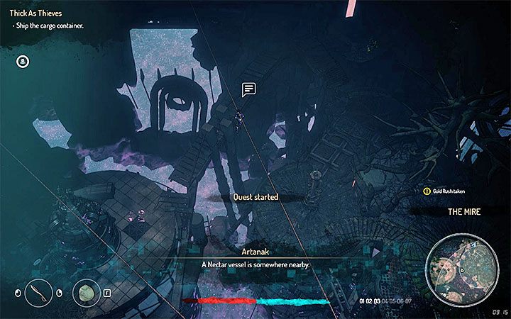 Quest powiązany jest ze zdobywaniem pojemników z Nektarem, czyli substancją potrzebną do umożliwiania Terielowi korzystania z nowych umiejętności i ich ulepszeń - Pozostałe zadania | Seven The Days Long Gone - Seven The Days Long Gone - poradnik do gry