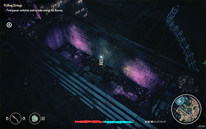 Musisz wspinać się na kolejne półki żeby docelowo dotrzeć do dużego budynku w strefie kwarantanny - Jak wydostać się z Mortbane w Seven The Days Long Gone? - Seven The Days Long Gone - poradnik do gry