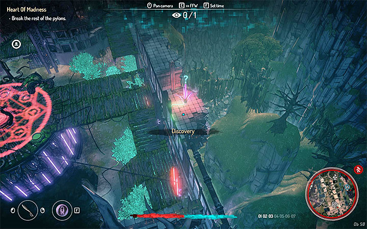 W celu zdjęcia pieczęci ochronnej z serca musisz odnaleźć pięć pylonów i sabotować je - Jak pokonać dzikiego maga w Trzęsawisku w Seven The Days Long Gone? - Seven The Days Long Gone - poradnik do gry