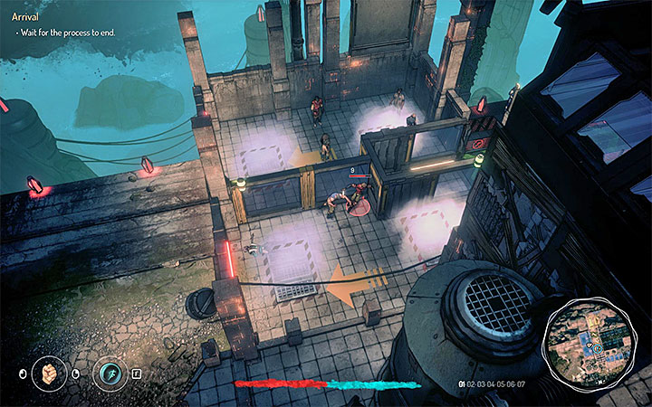 Podążaj wyznaczoną trasą w strefie przylotów i nie wychodź poza zieloną ścieżkę ze strzałkami, bo zostaniesz zaatakowany przez strażników - Przylot (Arrival) | Zadania główne | Solucja Seven The Days Long Gone - Seven The Days Long Gone - poradnik do gry