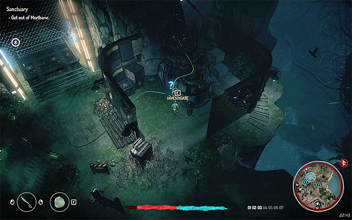 Quest rozpoczynasz jeszcze w wiosce Mortbane i musisz najpierw z niej wydostać się - Azyl (Sanctuary) | Zadania główne | Solucja Seven The Days Long Gone - Seven The Days Long Gone - poradnik do gry