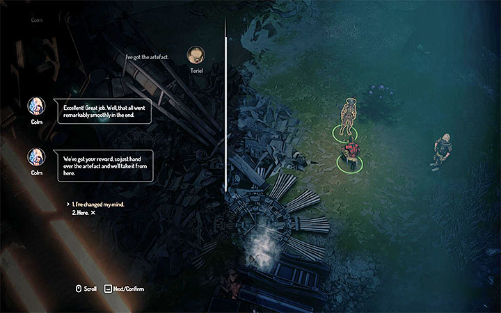 Quest może zakończyć się na różne sposoby w zależności od wcześniejszych wyborów - Zadania strefy 1 (Wiza 01) | Seven The Days Long Gone - Seven The Days Long Gone - poradnik do gry