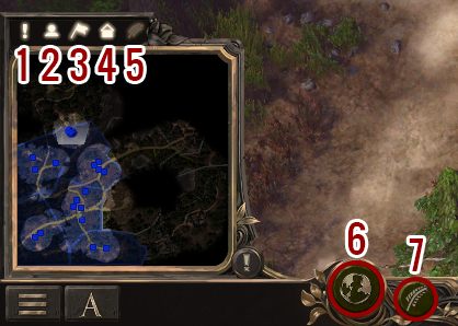 W lewym dolnym rogu znajdziesz minimapę, na którą możesz nakładać dodatkowe filtry - Interfejs w Spellforce 3 - SpellForce 3 - poradnik do gry