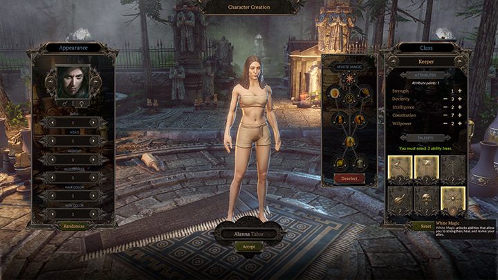 Podczas tworzenia postaci możesz skorzystać z przygotowanych wcześniej szablonów klas. - Tworzenie i rozwój postaci w Spellforce 3 - SpellForce 3 - poradnik do gry