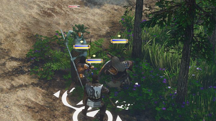 Nim zaczniesz budowę obozu najlepiej wyeliminuj znajdujących się w okolicy wrogów - inaczej będą atakować twoich tragarzy. - Nieznana wyspa - Syn marnotrawny cz.2 | Kampania, solucja Spellforce 3 - SpellForce 3 - poradnik do gry