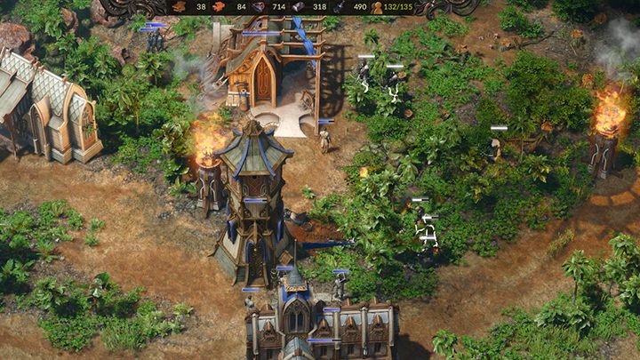 Podczas tej batalii przygotuj się, że ataki wroga będą częste i w kilku miejscach na raz. - Stare Haalâyash & Stary Klasztor | Kampania, solucja Spellforce 3 - SpellForce 3 - poradnik do gry