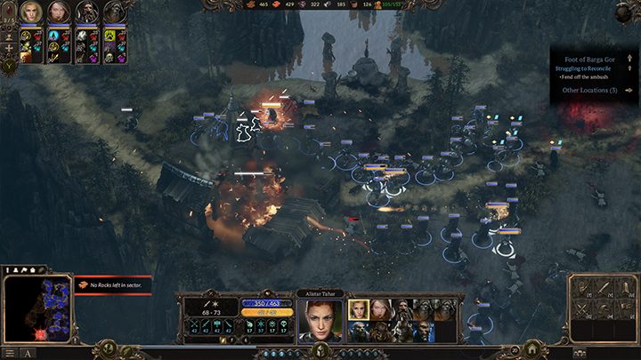 Jeśli uciekniesz z zasadzki będziesz mógł w spokoju zebrać siły i następnie zniszczyć obóz wroga. - Podnóże Barga Gor - Bardzo długie pojednanie | Kampania, solucja Spellforce 3 - SpellForce 3 - poradnik do gry