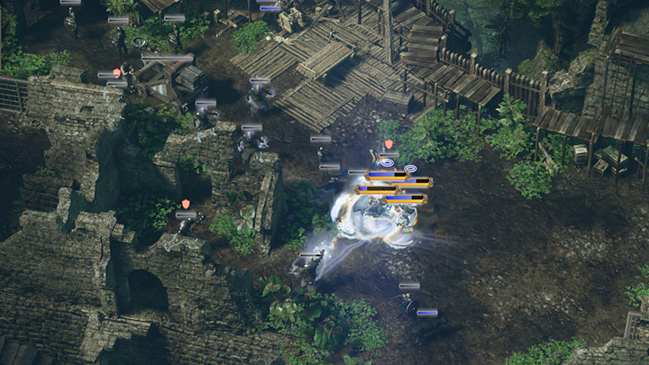 W twierdzy będziesz miał do dyspozycji właściwie tylko bohaterów, więc staraj się nie szarżować na wroga. - Oko - Więzienie umysłu | Kampania, solucja Spellforce 3 - SpellForce 3 - poradnik do gry