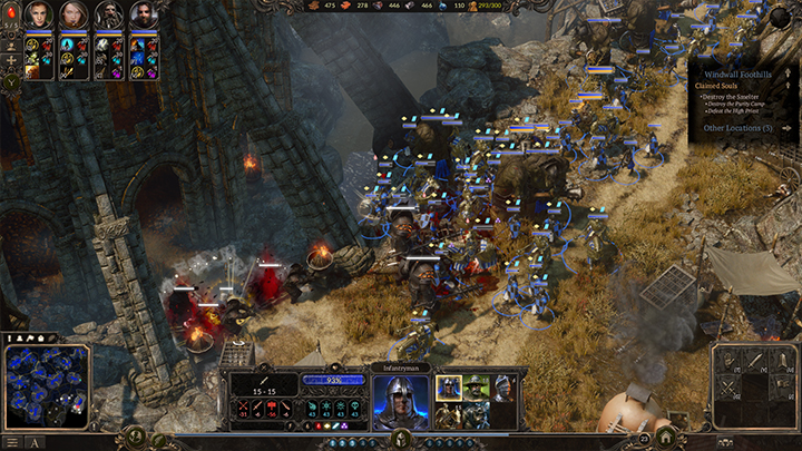 Kiedy zajmiesz terytoria wroga znajdujące się poza murami, zdobycie samej odlewni nie będzie już problemem. - Podnóże Gór Wietrznych - Rządca dusz | Kampania, solucja Spellforce 3 - SpellForce 3 - poradnik do gry