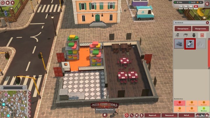 Będziesz musiał rozstawić je w swojej restauracji - W mojej restauracji pojawił się gangster. Co robić? | Pizza Connection 3 - Pizza Connection 3 - poradnik do gry