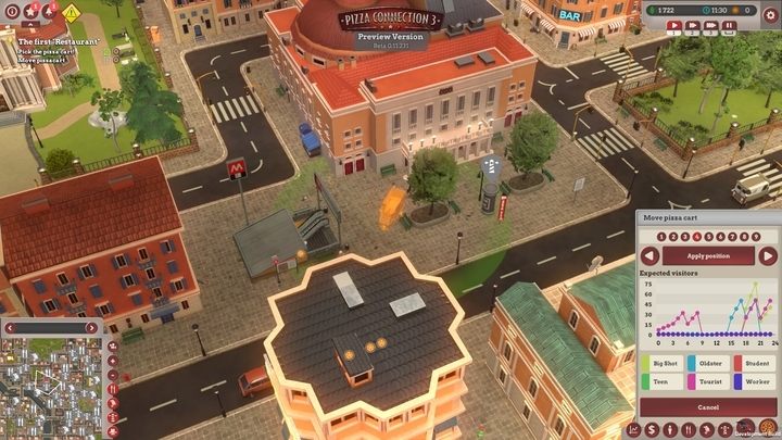 Wykresy pokazują nam dane demograficzne konkretnych miejsc - Niespodziewany spadek | Opis przejścia Pizza Connection 3 - Pizza Connection 3 - poradnik do gry