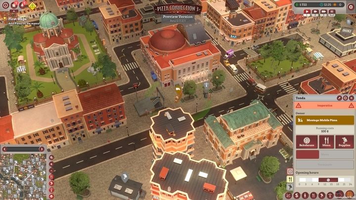 Suwakiem ustalamy godziny otwarcia naszego food trucka - Niespodziewany spadek | Opis przejścia Pizza Connection 3 - Pizza Connection 3 - poradnik do gry