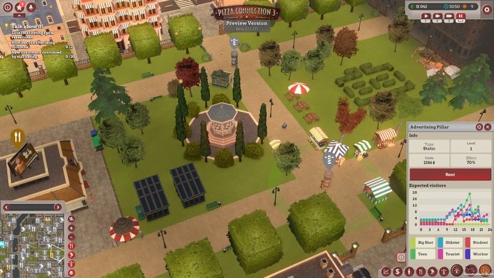 W celu zwiększenia sprzedaży, możemy wynająć słupy reklamowe - Francuska kuchnia | Opis przejścia Pizza Connection 3 - Pizza Connection 3 - poradnik do gry